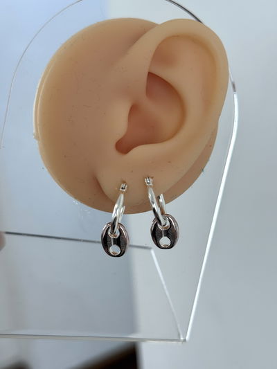 AROS CHANNI ACERO BLANCO