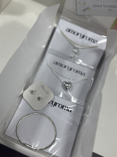 BOX NAVIDEÑO ACERO BLANCO