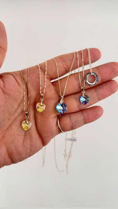 COLLARES SWAROSKI PLATA 925