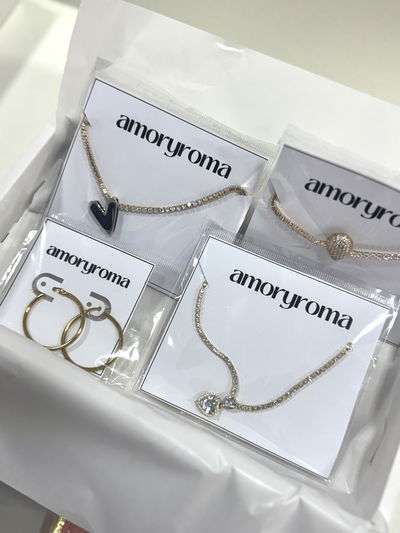 BOX NAVIDEÑO ACERO DORADO