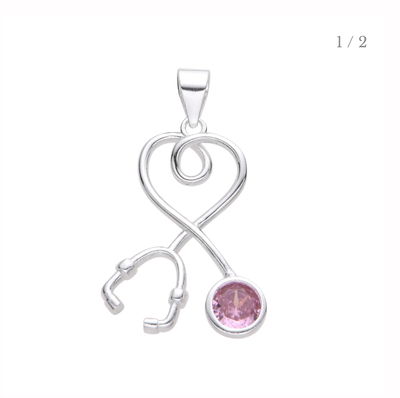 DIJE ESTETOSCOPIO PLATA 925