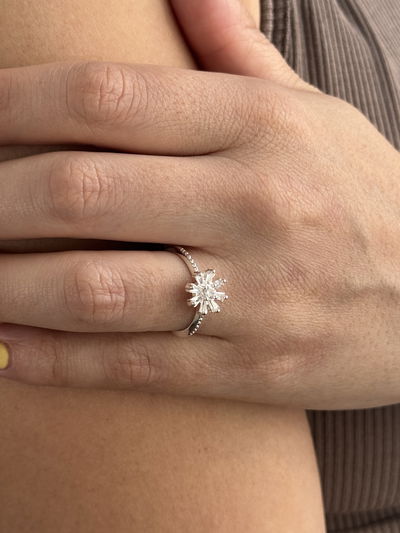 ANILLO MER SILVER ACERO BLANCO