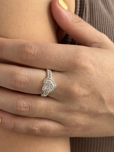 ANILLO AYANA SILVER - ACERO BLANCO