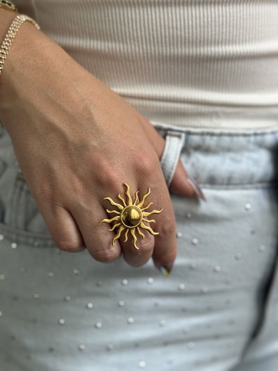 ANILLO MARRIOT GOLD ACERO QUIRURGICO