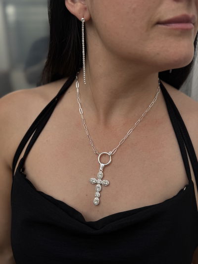 COLLAR JULIANA ACERO BLANCO