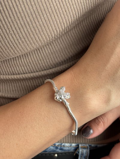 PULSERA MINNIE ACERO BLANCO