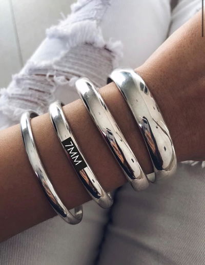 PULSERA ESCLAVA 7 MM PLATA 925 