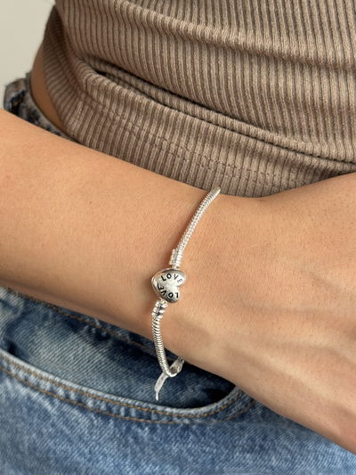 PULSERA LOVE ACERO BLANCO