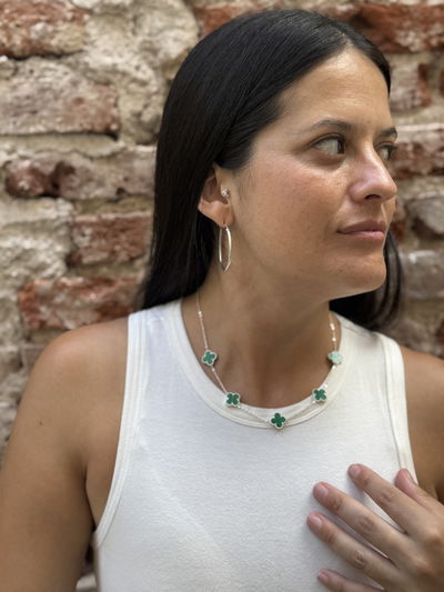 COLLAR VANGREEN ACERO BLANCO 