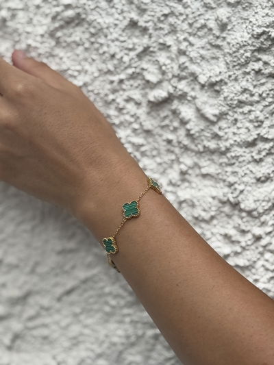 PULSERA VAN GREEN ACERO DORADO