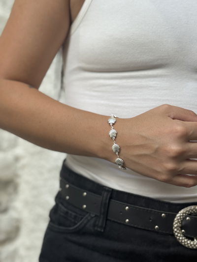 PULSERA MILAS SILVER ACERO BLANCO