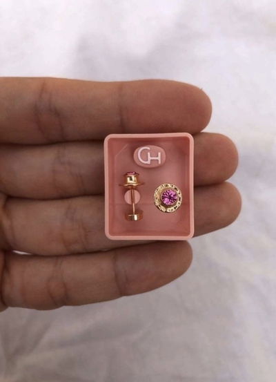 ABRIDORES STRASS ROSA ORO 18k 