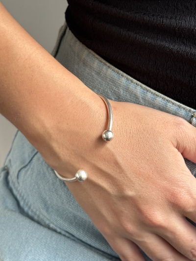 PULSERA ESTRIBO PLATA LAMINADA