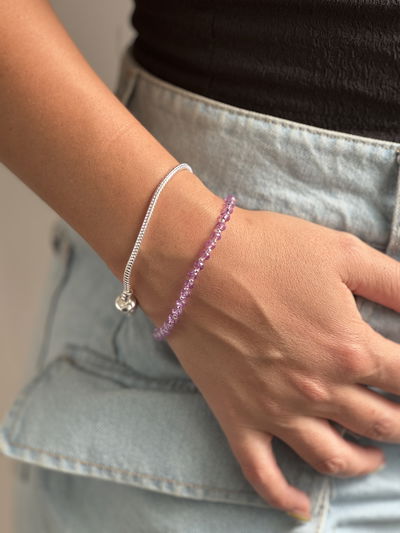 PULSERA CRISTAL VENIZ PLATA 925