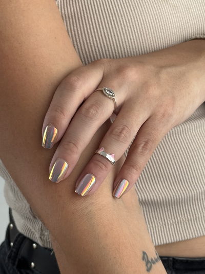 ANILLO MIDI GATITO PLATA 925