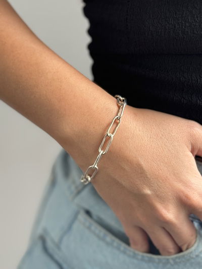 PULSERA AVERIEL ACERO BLANCO