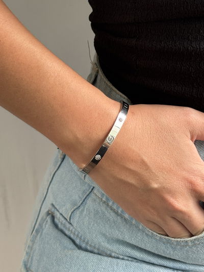 PULSERA KATY SILVER ACERO QUIRURGICO