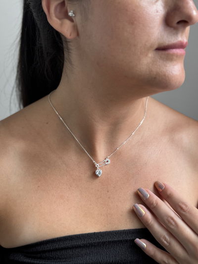 COLLA CECIS ACERO BLANCO