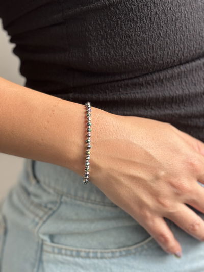 PULSERA CRISTAL VALENICA PLATA 925