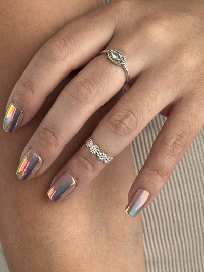 ANILLO MIDI BLEND PLATA 925