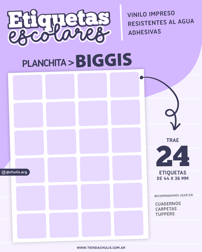 Etiquetas adhesivas MEDIUM - resistentes al agua