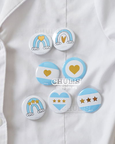 Escarapela canchera con foil