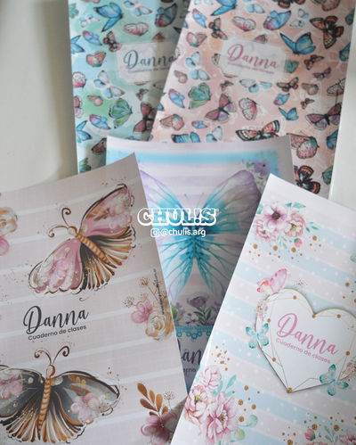 Carátulas adhesivas cubre cuaderno - diseños personalizados