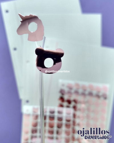 Ojalillos Divertidos® lila metalizado