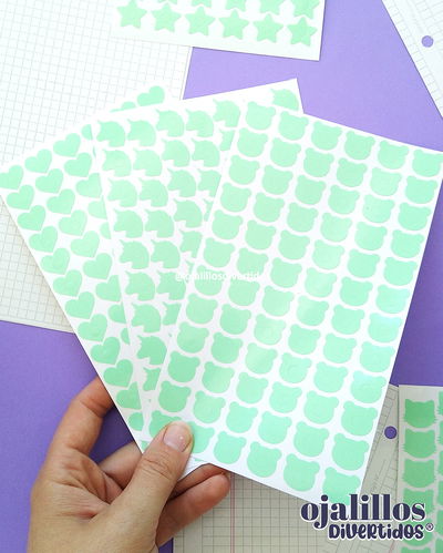 Ojalillos Divertidos® verde menta