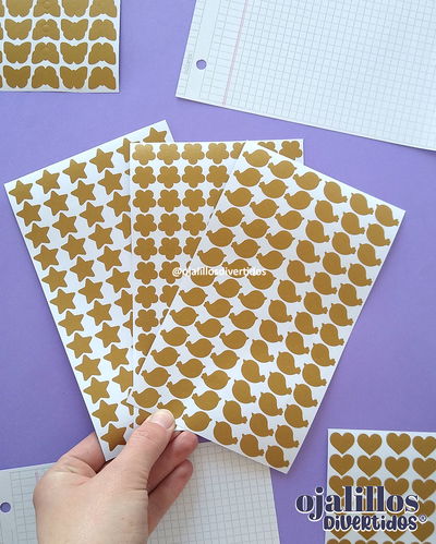 Ojalillos Divertidos® dorado opaco