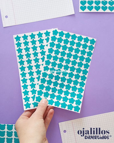 Ojalillos Divertidos® aguamarina