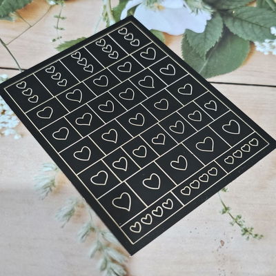 Sticker para stencil - Para hacer efecto aerografo - Corazón