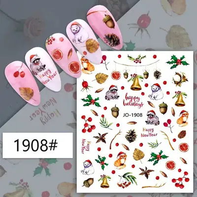 Sticker para uñas JO 1908 Navidad