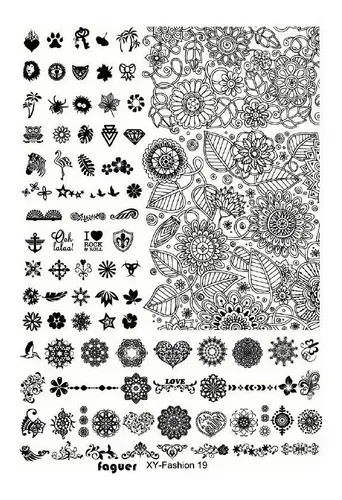 Placa de Stamping - Xy fashion 19