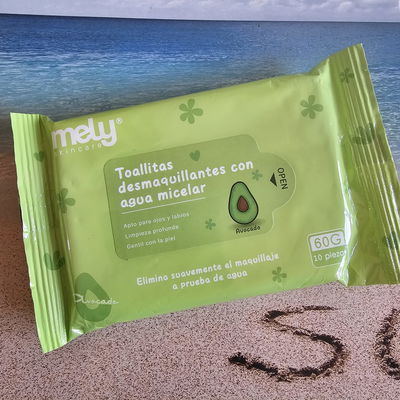 Toallitas Desmaquillante con agua micelar - Palta