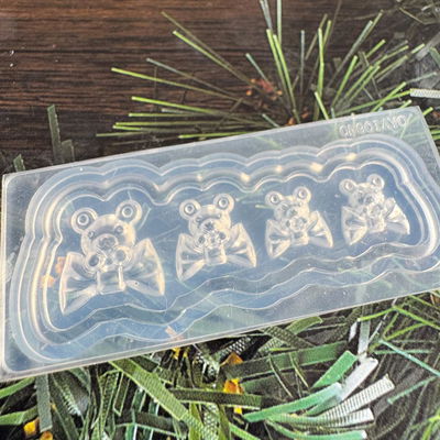 Molde de Silicona- Ositos con moñito