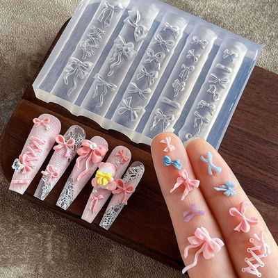 Molde de silicona curvo - moños