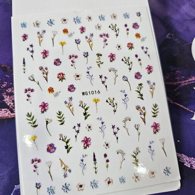 Sticker para uñas - Flores WG1016