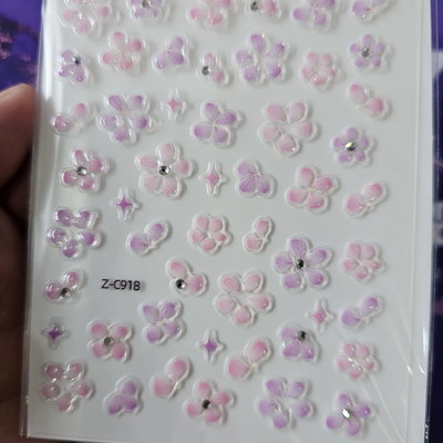 Sticker para uñas 6D - Florcitas- z-c918