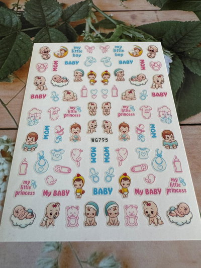 Sticker para uñas - Bebes - WG795