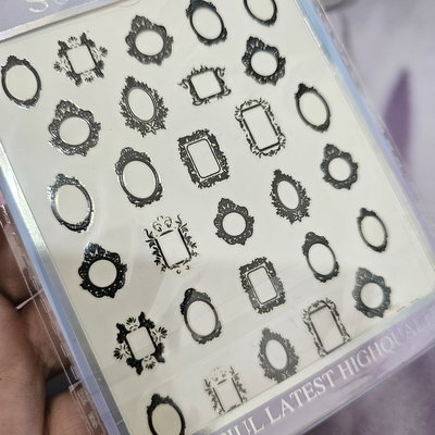 Sticker para uñas - Marcos de cuadros