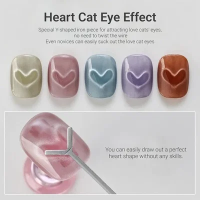Varilla cat eye corazón 1 unidad