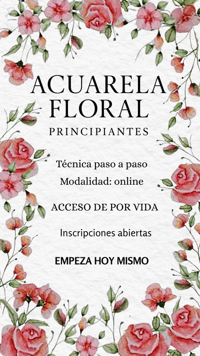 Acuarela Floral - Principiantes