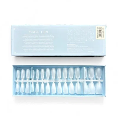 Box de Tips Soft Gel 240 unidades Prelimados - Extensión de Uñas Profesional - Coffin 