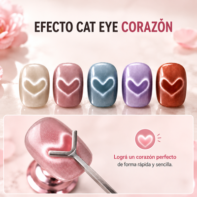 Varilla para imán cat eye corazón 1 unidad