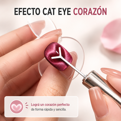 Varilla para imán cat eye corazón 1 unidad