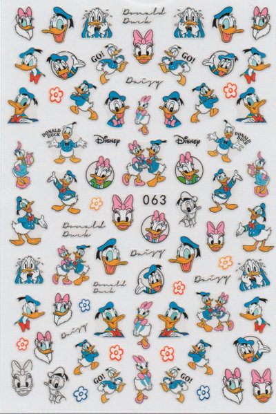 Sticker para uñas - Donald y Daisy cod.063