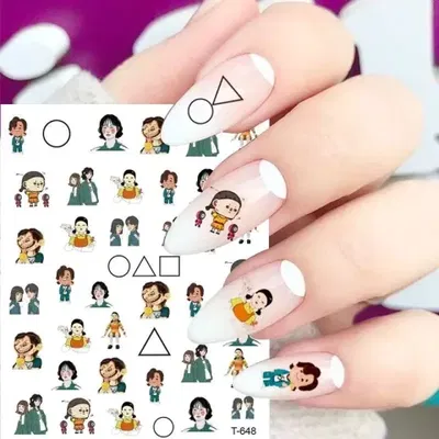 Stickers para Uñas - El juego del calamar cod648