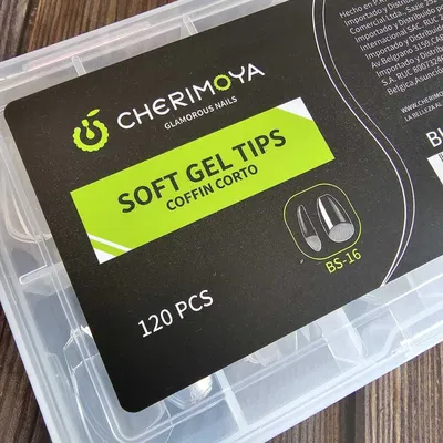 Tips para Soft Gel Coffin Cortas 120u