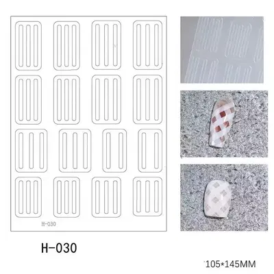 Sticker para uñas - Plancha para decoracion - H030